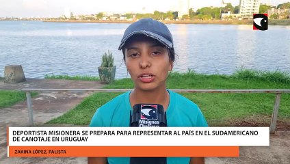 Deportista misionera se prepara para representar al país en el Sudamericano de Canotaje en Uruguay