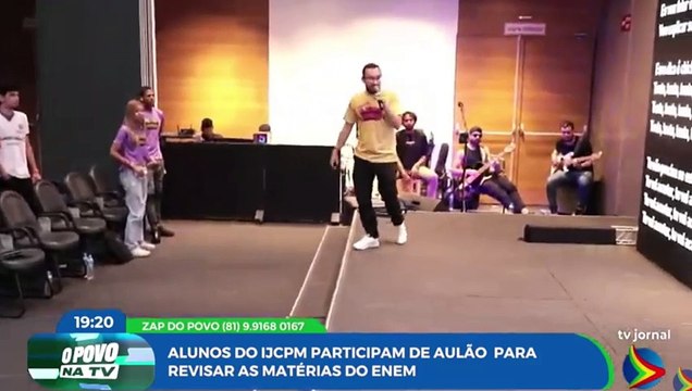 Alunos do IJCPM participam de aulão para revisar matérias do Enem
