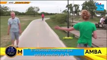 El incómodo momento que vivió la movilera de TN