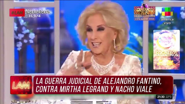 GUERRA JUDICIAL: Alejandro Fantino vs. Mirtha Legrand y Nacho Viale
