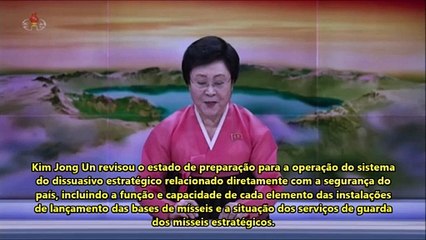 Estimado camarada Kim Jong Un inspeciona bases de mísseis estratégicos