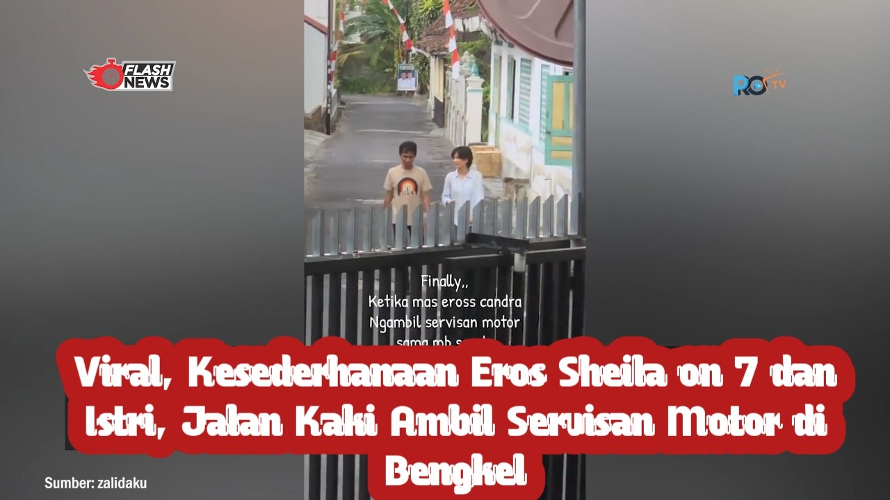Viral, Kesederhanaan Eros Sheila on 7 dan Istri, Jalan Kaki Ambil Servisan Motor di Bengkel