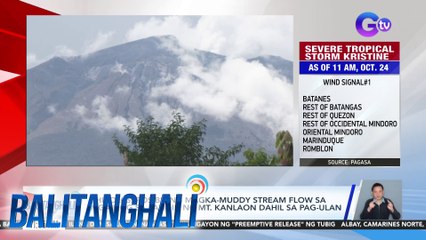 PHIVOLCS - Posibleng magka-muddy stream flow sa mga ilog sa paligid ng Mt. Kanlaon dahil sa pag-ulan | Balitanghali