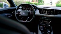 Der neue Audi e-tron GT - Interieur-Highlights in Mintgrau und Moraviolett