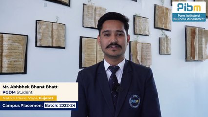 PIBM's MBA & PGDM Placements Triumph Abhishek's  Inspiring Success Story