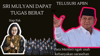 Kalau Jokowi Langsung TTD, Prabowo minta Menteri Keuangan Telusuri lagi Alokasi APBN, Sindir Menteri