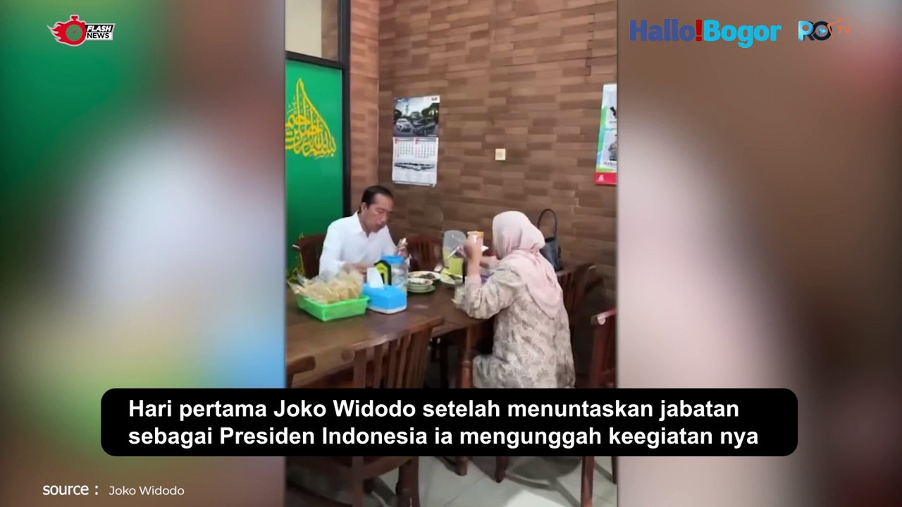 Jokowi Purna Tugas, Pilih Makan Sate Bareng Iriana di Sukoharjo!