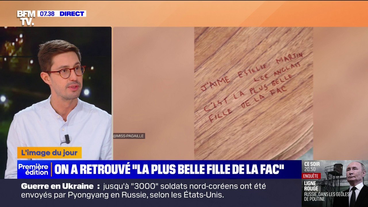 Une brocanteuse a retrouvé "la plus belle fille de la fac" après la découverte d'une mystérieuse inscription gravée sur une chaise