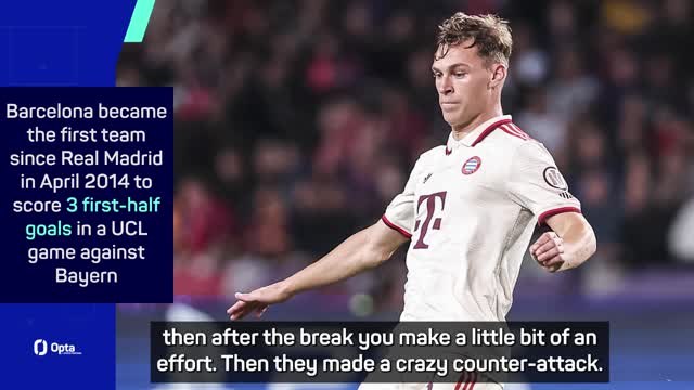 Bayern made 'too many mistakes' in loss to Barca - Kimmich