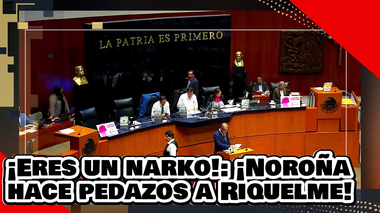 ¡Eres narko! ¡No lo vio venir! ¡Noroña pone en su lugar al ‘exgoberladrón’ Riquelme por insultarlo!