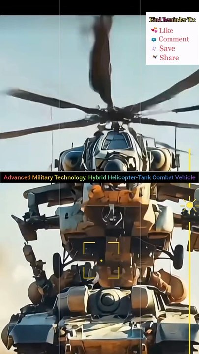 Advanced Military Technology: Hybrid Helicopter-Tank Combat Vehicle