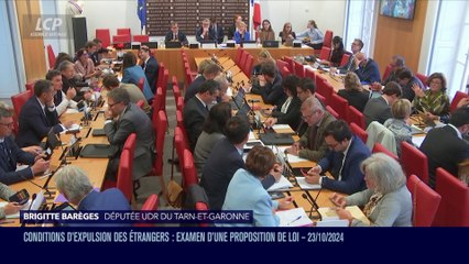 Séance publique à l'Assemblée nationale - Conditions d'expulsion des étrangers : examen d'une proposition de loi - 23/10/2024
