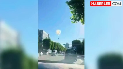 Kuzey Kore'den gönderilen çöp balonu Güney Kore'de başkanlık ofisi yerleşkesine düştü