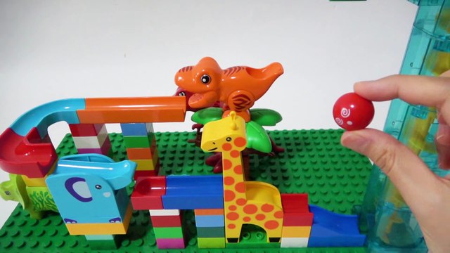 Marble Run ASMR ☆Building Blocks Colorful Coasters 8min