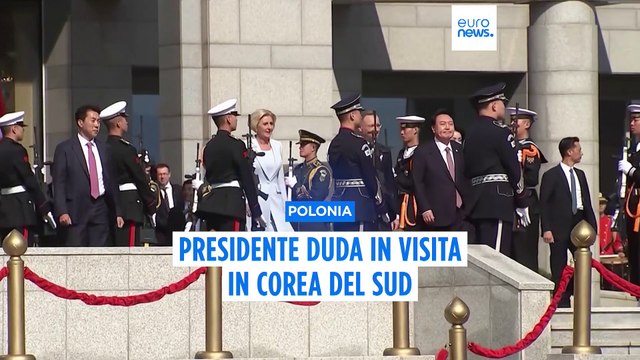 Polonia, il presidente Duda in Corea del Sud: si discute l'appoggio del Nord a guerra della Russia