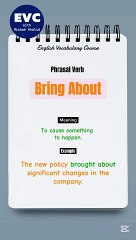 Master 'Bring About' Meaning in English | Boost Your Vocabulary with Interactive Practice