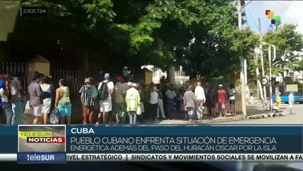 Pueblo cubano enfrenta situación de emergencia energética además del paso del huracán Oscar