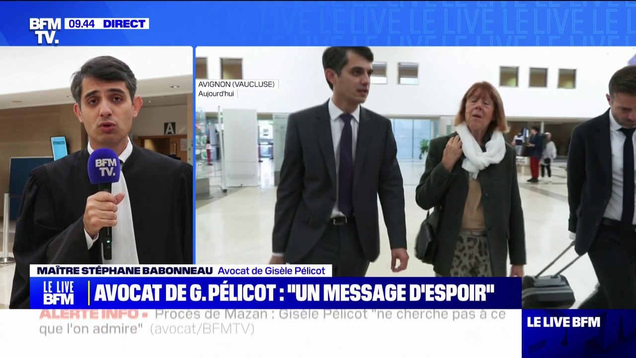 Maître Stéphane Babonneau (avocat de Gisèle Pelicot): "C'est un procès avant tout, ce n'est pas un forum de discussion entre Gisèle et Dominique Pelicot"