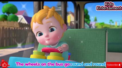 Wheels On The Bus With Animals _ Animal Song _ Nursery Rhymes _ Kids Songs