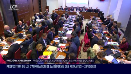 Séance publique à l'Assemblée nationale - Réforme des retraites : examen d'une proposition de loi - 23/10/2024