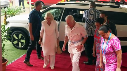 King and Queen are welcomed into Samoa at ava ceremony