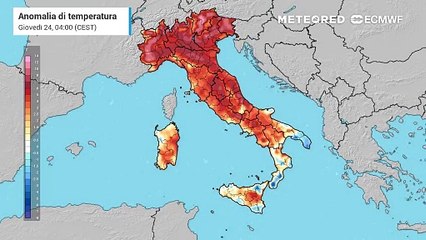 Temperature superiori alle medie del periodo