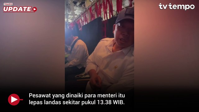 Menkomdigi Meutya Hafid Unggah Momen Menteri Kabinet Merah Putih Naik Pesawat Hercules