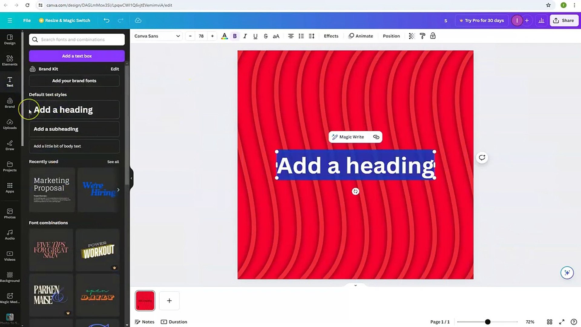 Typography Poster Design in Canva l easy Canva l Canva Tutorial