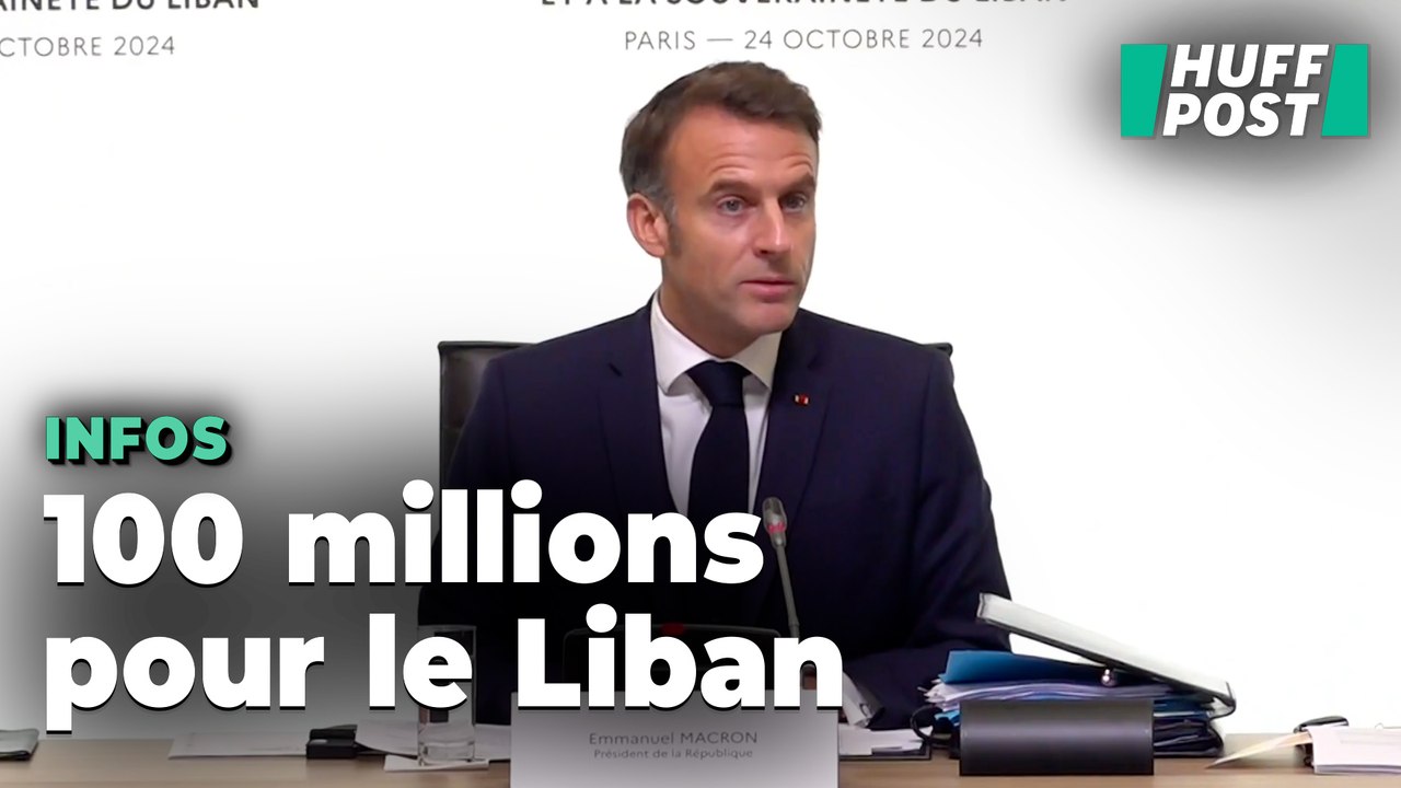 Macron débloque 100 millions d’euros pour le Liban et réclame un « cessez-le-feu »