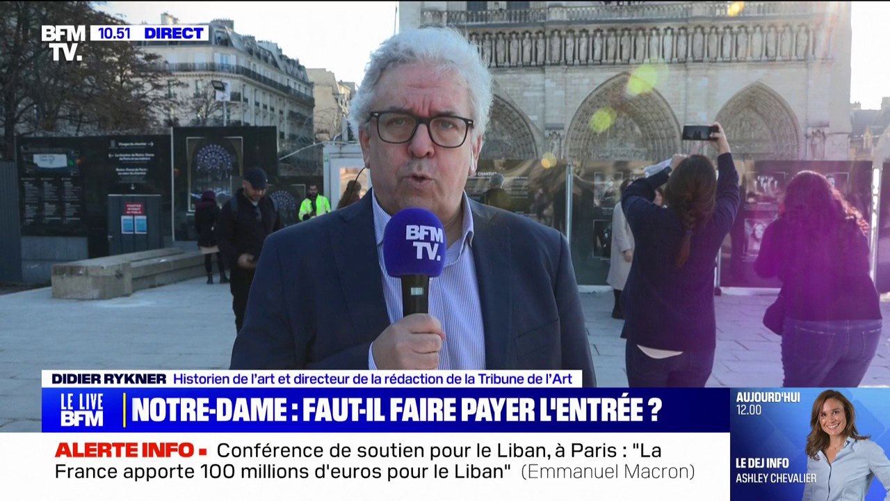 Didier Rykner (historien de l'art): "L'État gagne de l'argent avec la restauration de Notre-Dame puisque les dons ont été très peu défiscalisés, donc il n'y a pas de raison de faire payer Notre-Dame"
