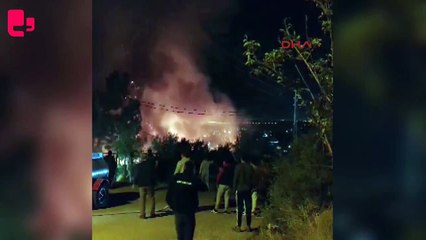 İzmir'de evde çıkan yangında yaşanan patlama çevredekileri endişelendirdi