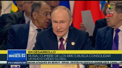 La cumbre de los BRICS se desarrolla en la ciudad Rusia de Kasan del 22 al 24 de octubre.