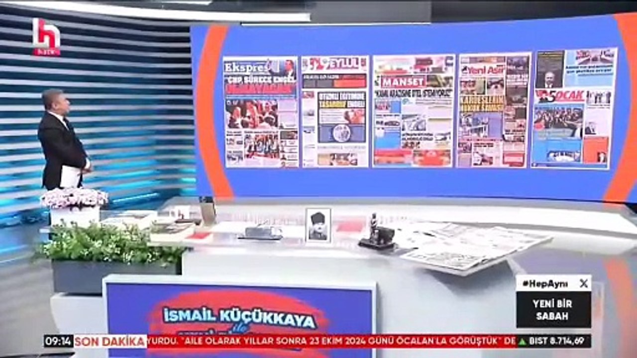 Gazetemiz @ekspreshaber_'in "CHP SÜRECE ENGEL OLMAYACAK" manşeti İSMAİL KÜÇÜKKAYA ile Yeni Bir Sabah programında.
