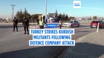 Turkey strikes Kurdish militants in Iraq and Syria following defence company attack