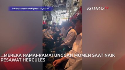 Menteri Prabowo-Gibran Unggah Momen Tumpangi Hercules Menuju Akmil Magelang