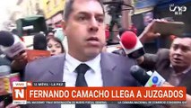 SCZ ABOGADO DE CAMACHO DA DECLARACIONES