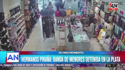 Hermanos piraña en La Plata: una banda de menores fue detenida