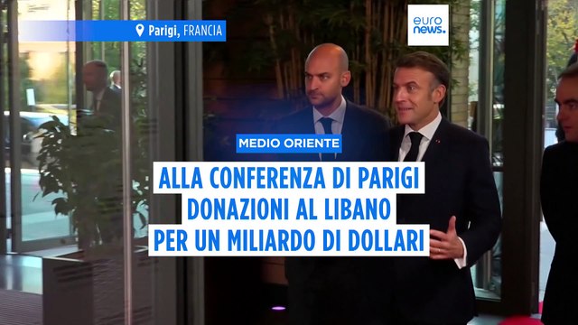 Libano, conferenza di Parigi: donazioni per quasi un miliardo di euro, appelli per cessate il fuoco