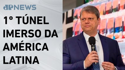Tarcísio de Freitas sanciona construção de túnel Santos-Guarujá