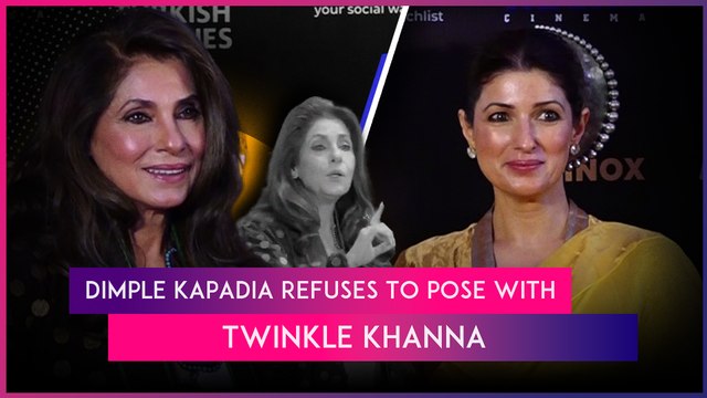 Dimple Kapadia Stuns Everyone By Refusing To Pose With Twinkle Khanna At The 2024 MAMI Film Festival