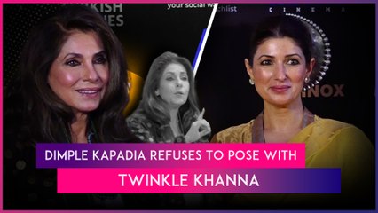 Dimple Kapadia Stuns Everyone By Refusing To Pose With Twinkle Khanna At The 2024 MAMI Film Festival