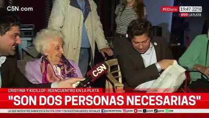De Carlotto dijo que Axel es "como un hijo" para ella