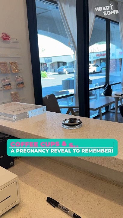 Surprise Pregnancy Announcement to Loyal Coffee Shop Customers!