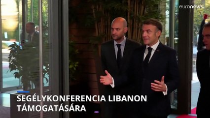 Libanon pénzügyi támogatására szervezett nemzetközi konferenciát a francia elnök
