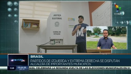Avanza segunda vuelta de elecciones municipales en Brasil