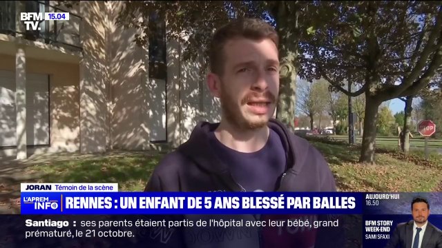 Enfant blessé par balles à Rennes: J'ai vu un père tenir son enfant dans les bras , raconte un témoin de la scène