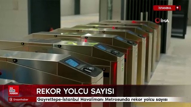 Gayrettepe-İstanbul Havalimanı Metrosunda rekor yolcu sayısı