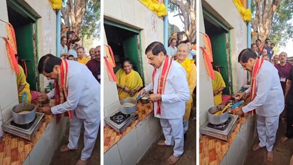 चित्रकूट में मुख्यमंत्री डॉ मोहन यादव का दिखा अनोखा अंदाज, चाय बनाकर लोगों को पिलाई