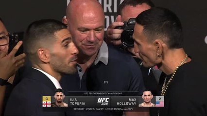 UFC 308 - Le face-à-face entre Topuria et Holloway
