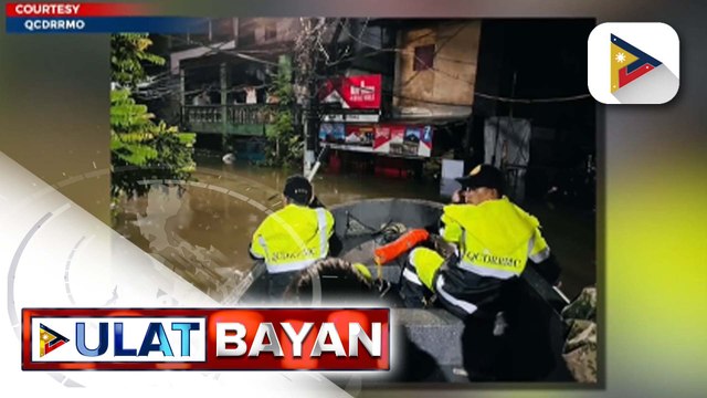 Ilang lugar sa Quezon City, binaha rin dahil sa tuloy-tuloy na pag-ulan dulot ng Bagyong Kristine